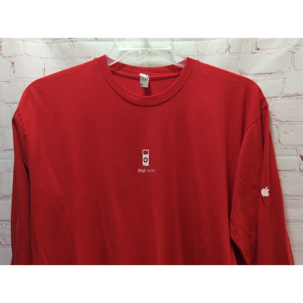 Apple Store Employee T shirt Christmas Ipod Nano XL long sleeve men women